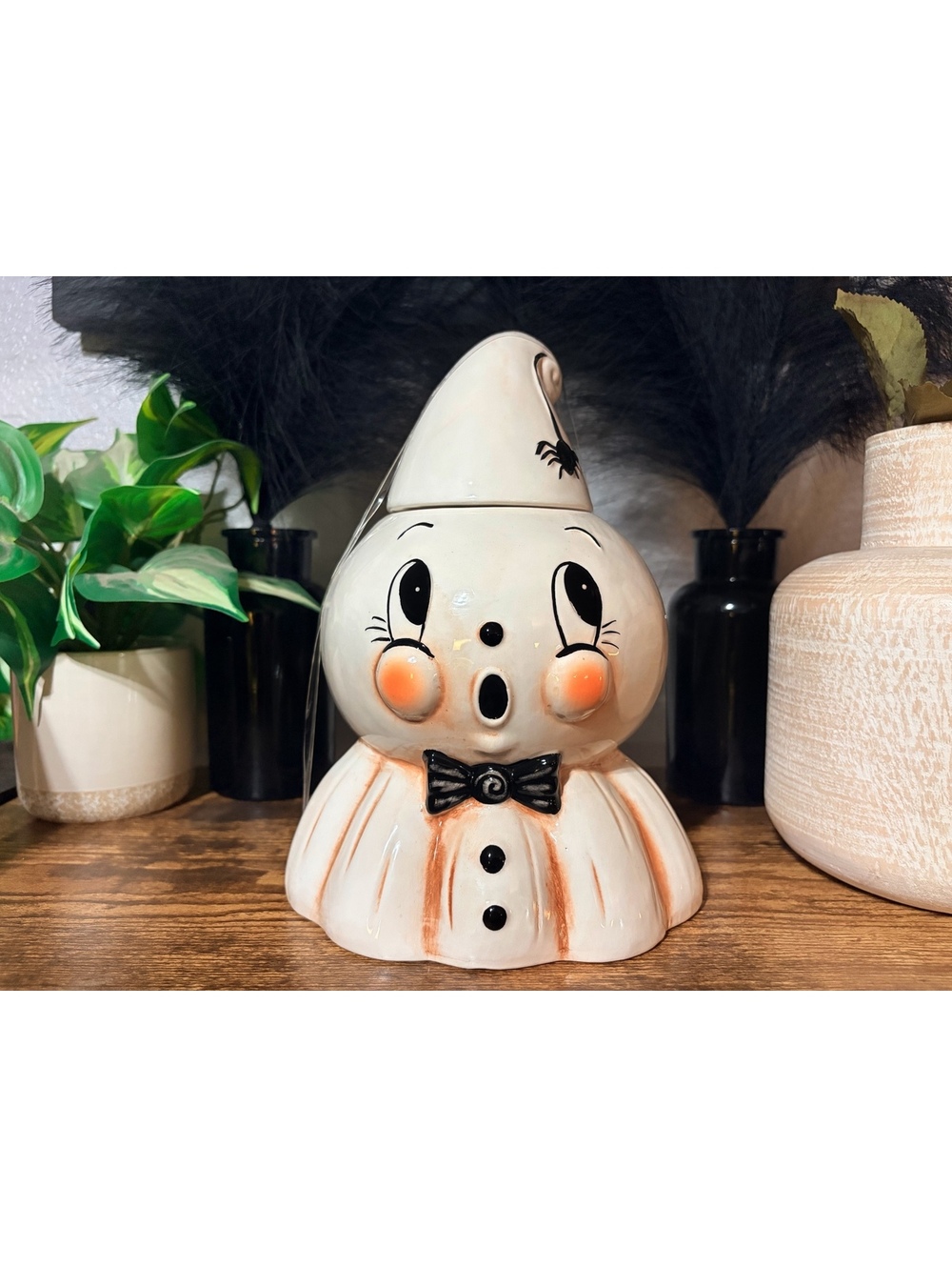 Johanna Parker “Kooky Spook” Ghost Ceramic Canister